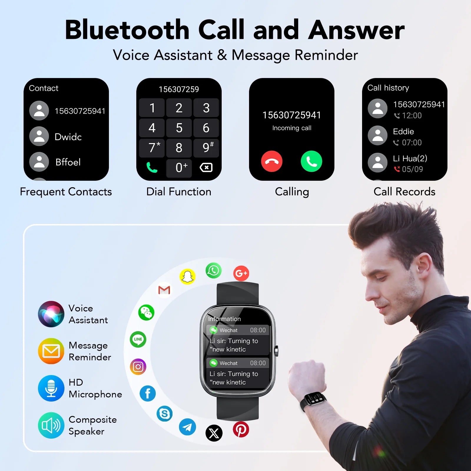Smartwatch for Men Women IP68 Waterproof, 112 Sport Modes, Fitness Activity Tracker,Smart Watches for Android IOS