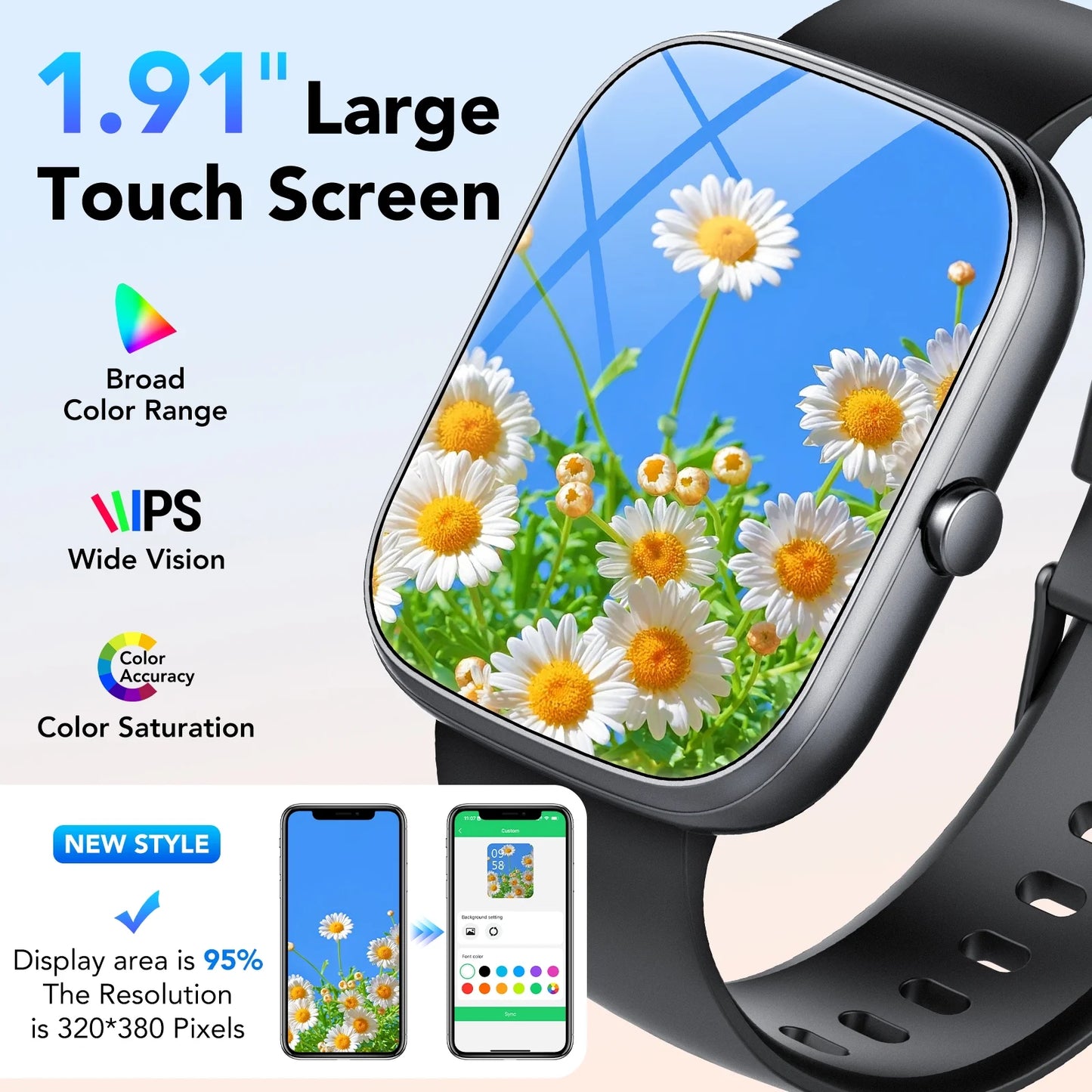 Smartwatch for Men Women IP68 Waterproof, 112 Sport Modes, Fitness Activity Tracker,Smart Watches for Android IOS