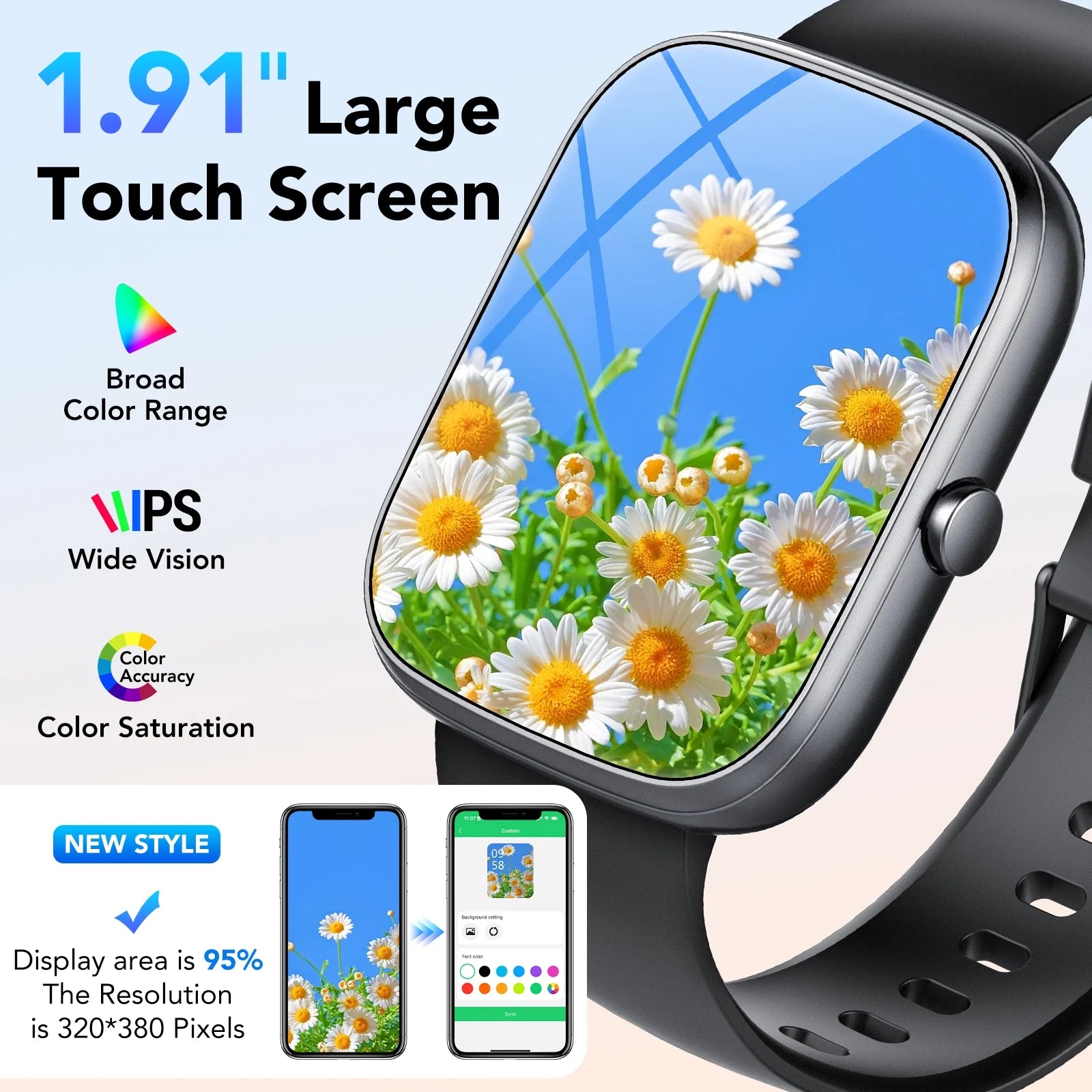 Smartwatch for Men Women IP68 Waterproof, 112 Sport Modes, Fitness Activity Tracker,Smart Watches for Android IOS