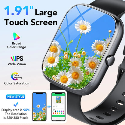 Smartwatch for Men Women IP68 Waterproof, 112 Sport Modes, Fitness Activity Tracker,Smart Watches for Android IOS