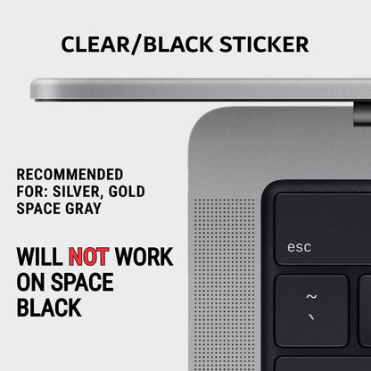 Mac OS (Monterey/Big Sur/Catalina/Mojave) Keyboard Shortcuts, M1+Intel, Clear Vinyl Sticker, Compatible with 13-16-Inch Macbook Air/Pro